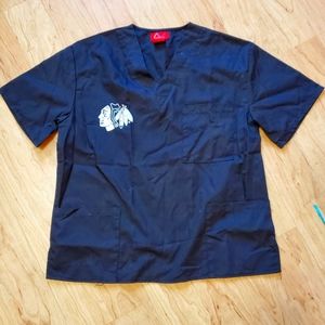 Chicago Blackhawks scrub top